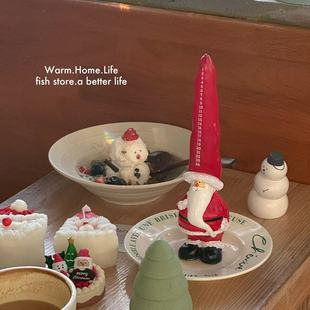 饰礼物节日装 圣诞老人创意蜡烛红色高帽子造型装 store 扮 Fish