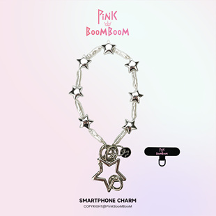 PinKBooM原创巴洛克星星手机链挂绳手机壳链条钥匙扣手腕串珠高端