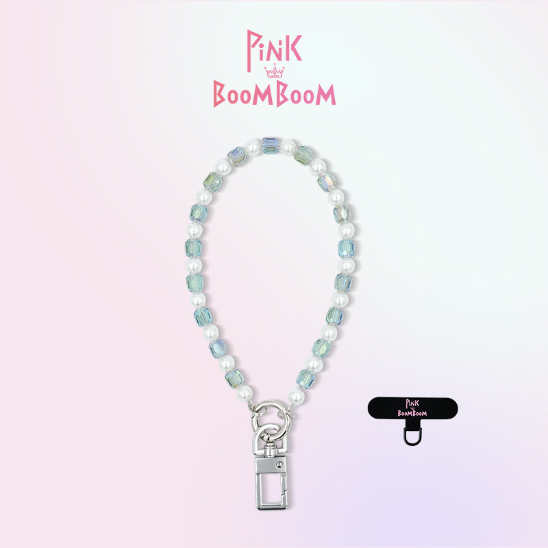 原创超好看水晶珍珠手机链高级感