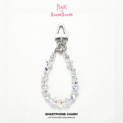 Pinkboom施家奥地利水晶原创手机链女超闪轻奢高端挂饰女生礼物