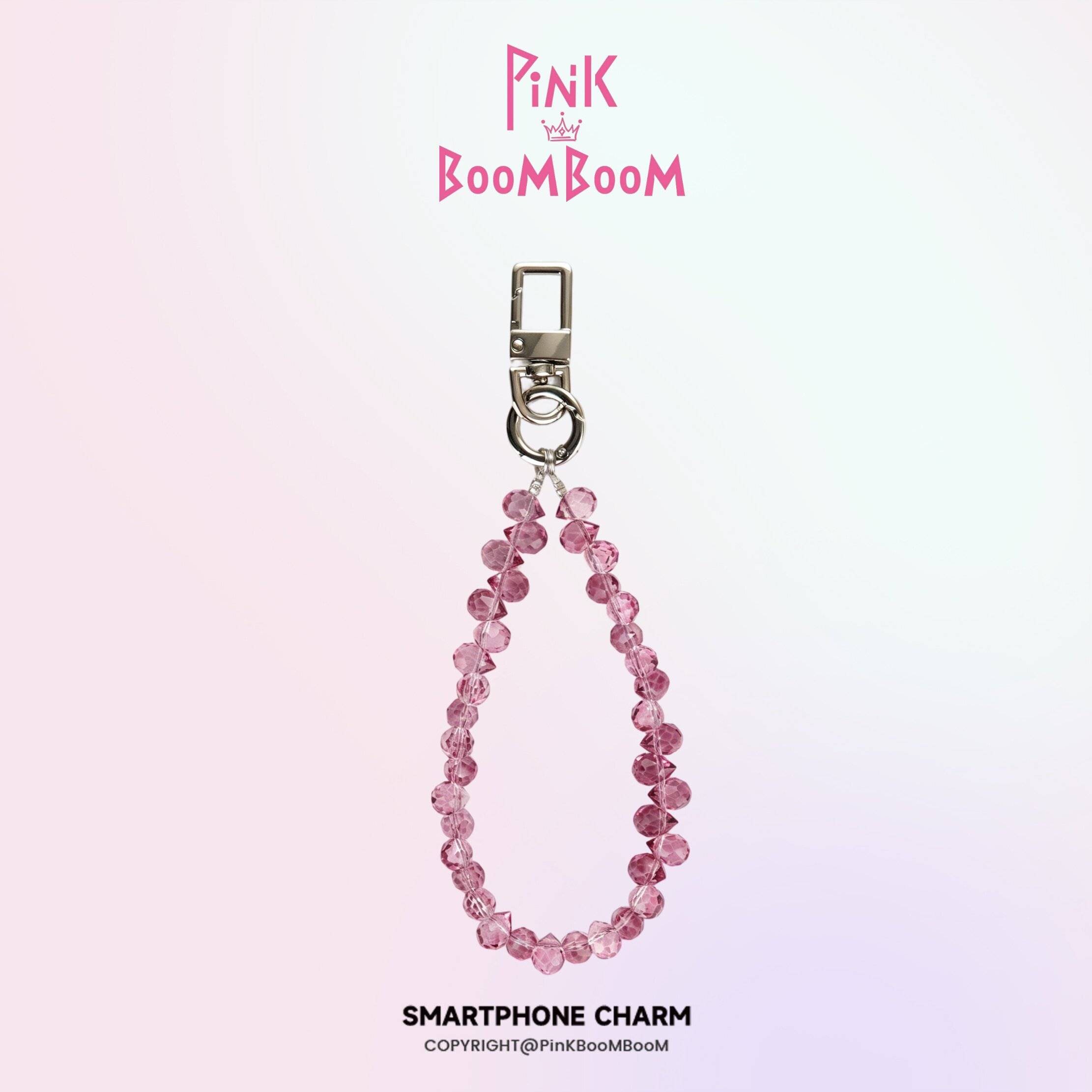 PinKBooM原创梅子勃艮第红手机链手腕挂绳钥匙防丢手机壳通用挂饰