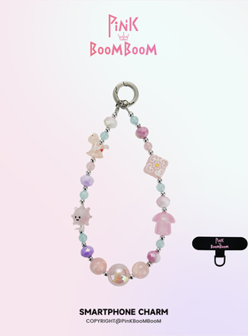 PinKBooM原创小叫兽手机链小众轻奢挂饰手腕挂绳钥匙扣链条简约女