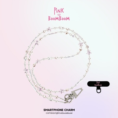 PinKBooM原创珍珠星星手机链高端