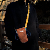 孔孝真同款 灯芯绒迷你小包 韩国小众复古手机包撞色单肩斜挎女包