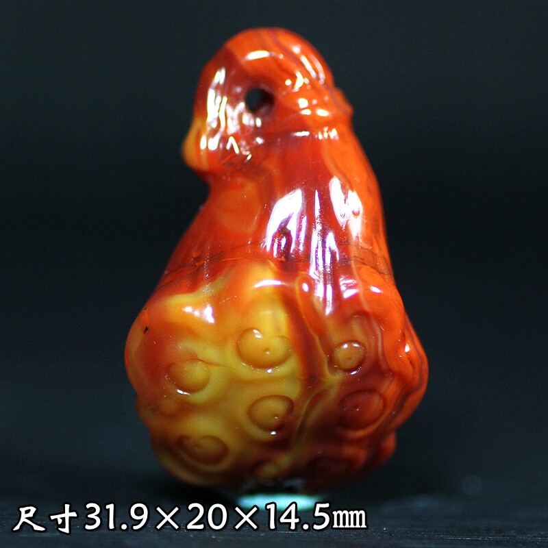 北票战国红莲藕莲蓬挂件吊坠项坠