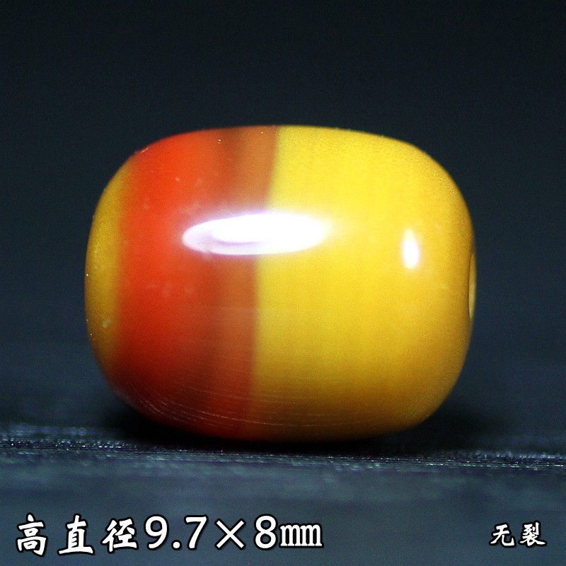 北票战国红胶囊勒子桶珠鼓珠顶珠