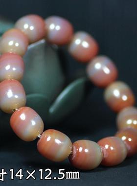 巴西玛瑙老型鼓珠手链手串手钏