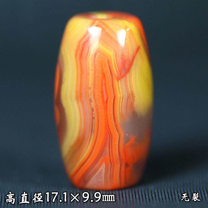 北票战国红勒子桶珠鼓珠顶珠背云