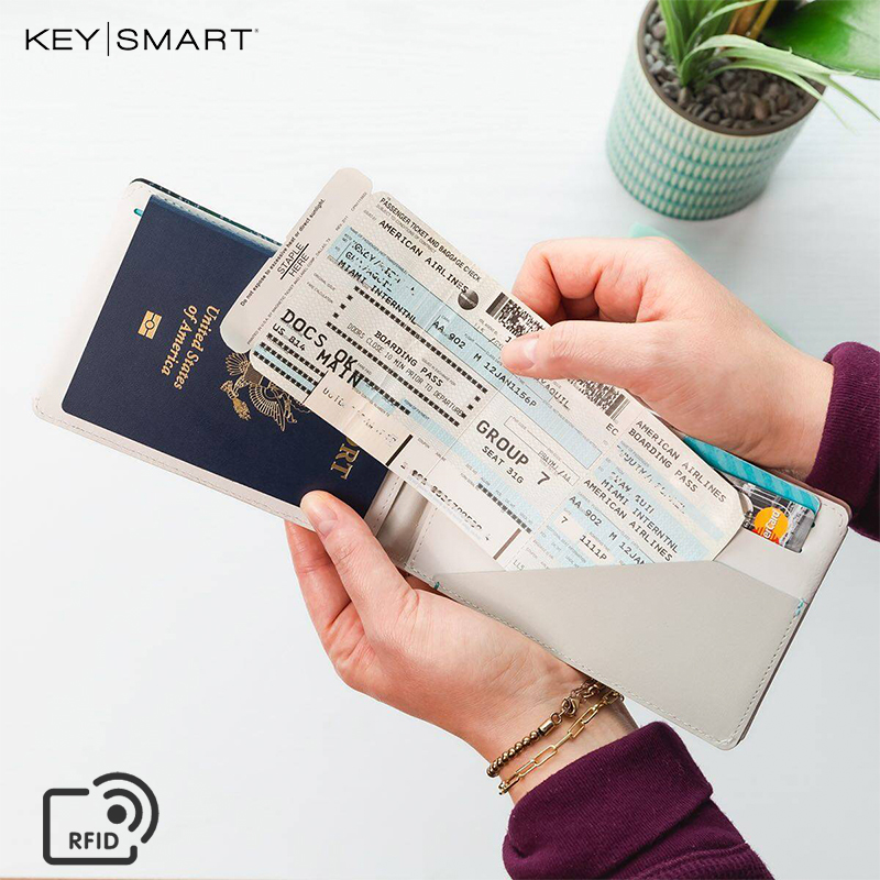 Keysmart多功能護照夾防盜刷卡包