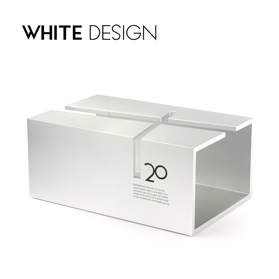 WhiteDesign铝合金纸巾盒抽纸盒