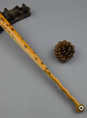 收藏品老料梅鹿竹和尚头精工