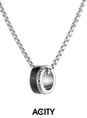 ACITY喜城镶钻转运珠项链礼物