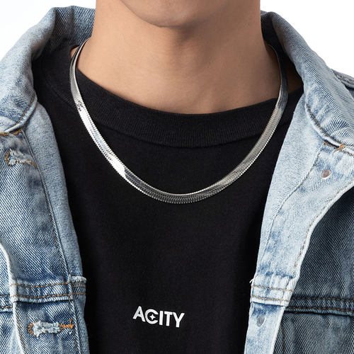 ACITY喜城蛇骨项链男女不掉色