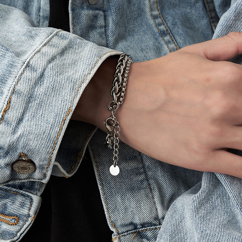 ACITY喜城龙骨双层手链不掉色