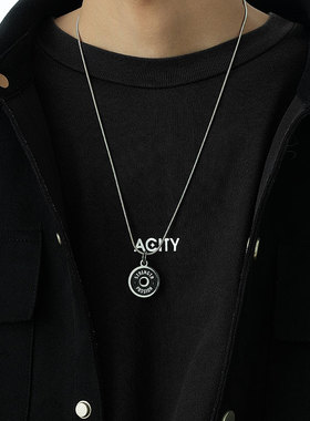 ACITY喜城运动哑铃片项链不掉色