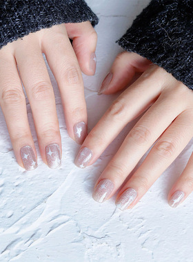 荔枝君半固化凝胶美甲贴纸UV灯烤甲油胶膜优雅星星时尚显白LD045