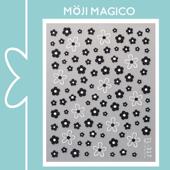 饰贴花饰品TL317 茉季 黑白花朵点珍珠美甲贴纸防水指甲贴装 318