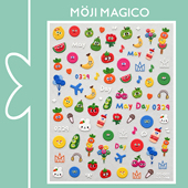 茉季 五月天应援卡通立体浮雕美甲贴纸防水指甲贴装 饰贴饰品DS001