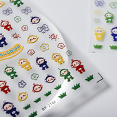 饰饰品DP274 茉季 可爱天线宝宝立体浮雕美甲贴纸防水指甲贴装 275