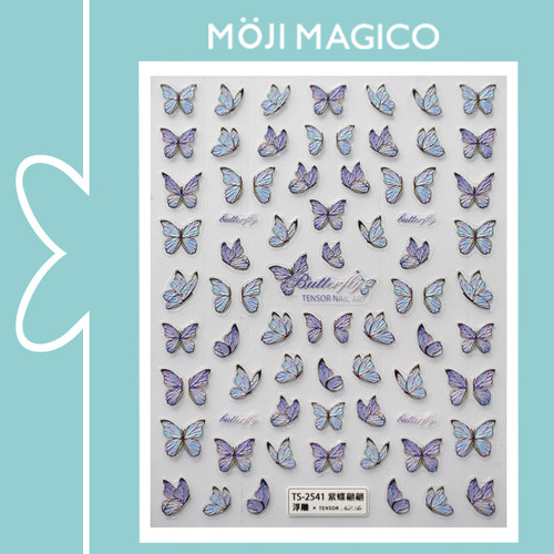 茉季中国美甲贴纸立体浮雕效果