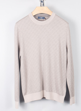 金利来男装羊毛衫 圆领纯羊毛长袖毛衣2023新款MCWF13913226-69