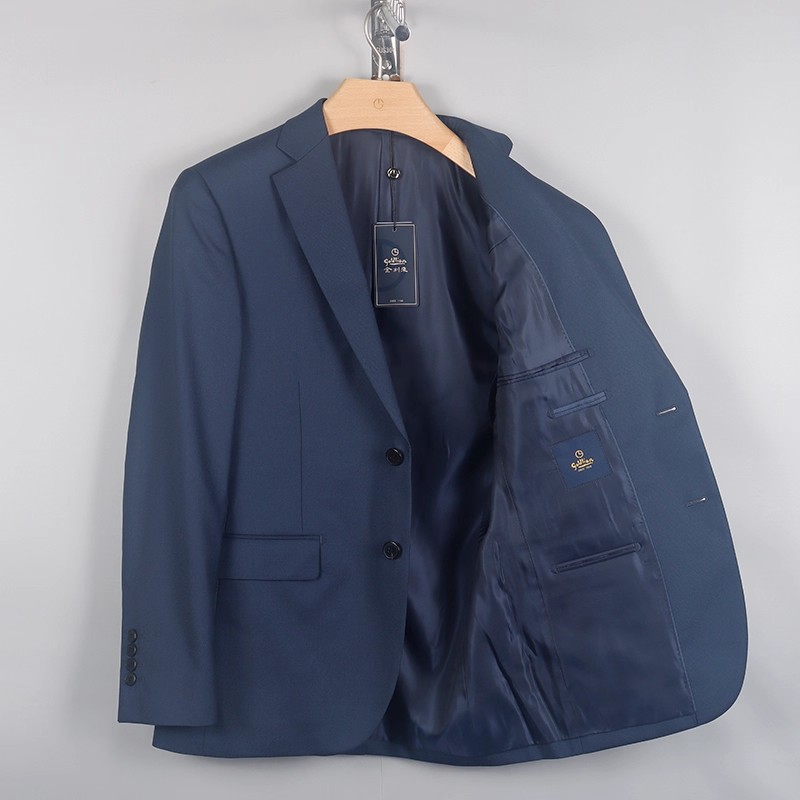 金利来男装 夏季羊毛桑蚕丝正装西服外套2025新款MZTH500B0118-65