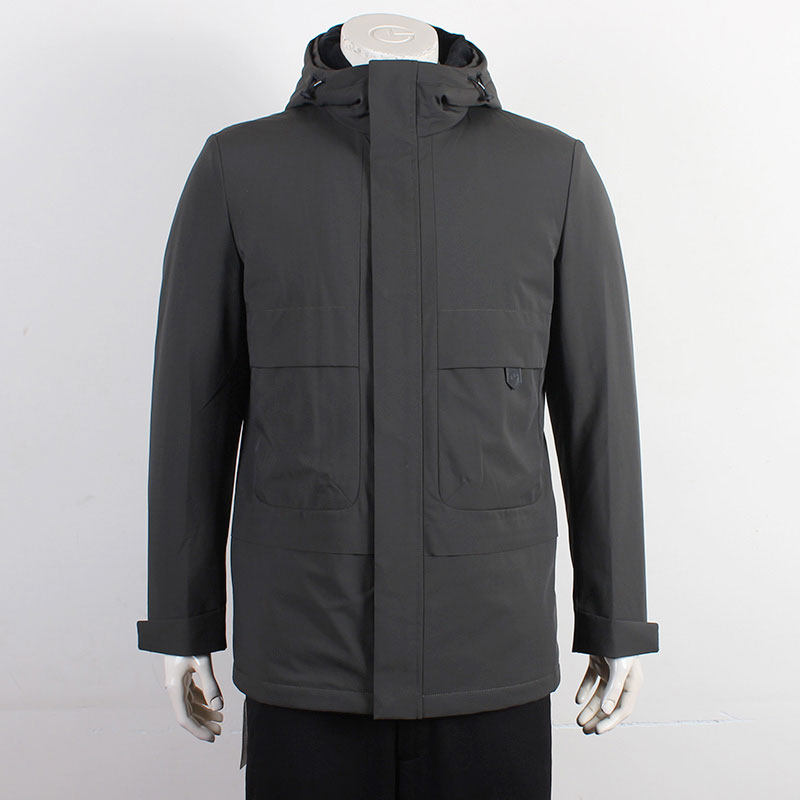 金利来棉衣 冬季新款两层帽男士棉服外套MXS21141439-64