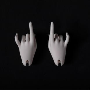 DollZone雪狐体42CM4分大四女体BJD娃娃手型高跟脚胸型DZ原创配件