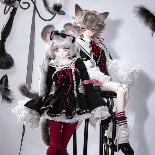 DollZone小凉&小森4分二次元BJD娃娃正比四分全套裸娃DZ官方
