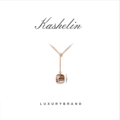 KS 英【高定】KS设计师款小方糖Y形项链~8934【新年/春节/送礼】