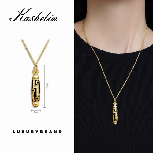 国潮【九眼天珠】新中式长款项链~9100