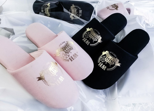 室内居家美容院专用定制logo拖鞋