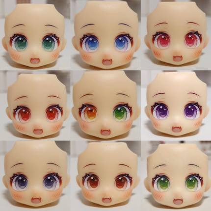 gsc水贴脸现货 ob11 gsc脸 成品脸 猫猫眼diy可爱 前脸 YMY高颜值