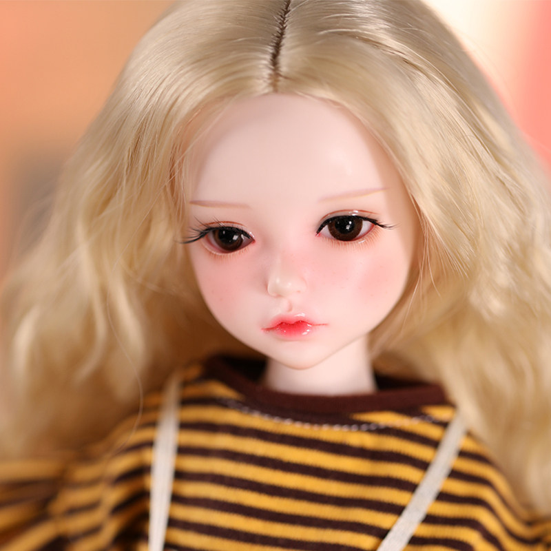 bjd娃娃sd娃娃1/6娃娃头发 罗尼同款 泡面卷发 中分长发 玩偶新品