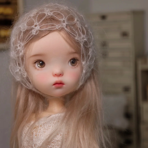 bjd娃娃bjd6分特体蓝豆豆呆萌小布sd娃娃bjd素体树脂裸娃化妆礼物