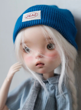 bjd娃娃6分 特体 蓝豆豆呆萌小布sd娃娃bjd素体树脂裸娃化妆 礼物