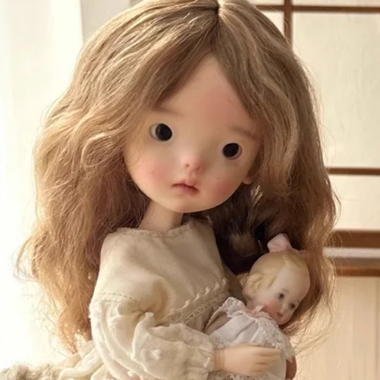 bjd娃娃6分特体蓝豆豆呆萌小布