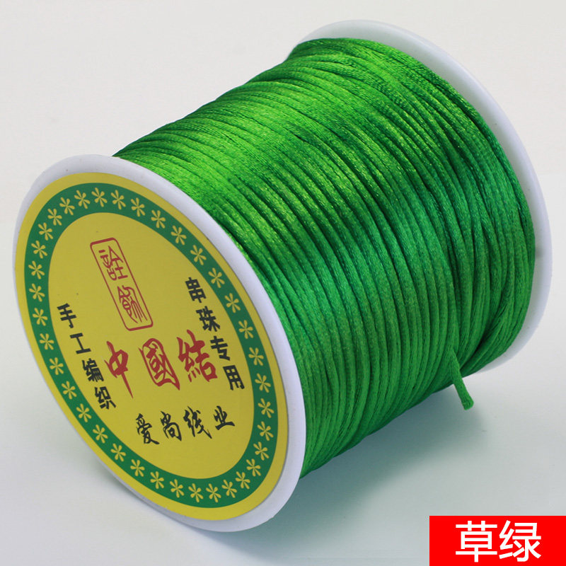 NO. 7 CHINESE KNOT WIRE BRAIDED PENDANT RED ROPE BRACELET HANDMADE DIY ACCESSORIES MATERIAL NECKLACE ROPE PENDANT KOREAN SILK