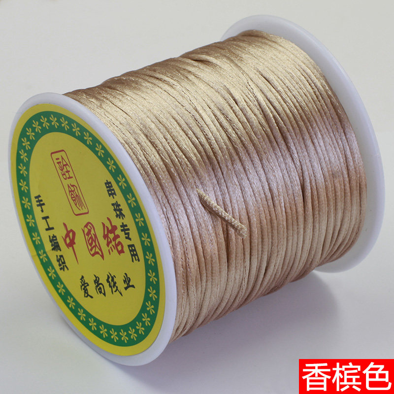 NO. 7 CHINESE KNOT WIRE BRAIDED PENDANT RED ROPE BRACELET HANDMADE DIY ACCESSORIES MATERIAL NECKLACE ROPE PENDANT KOREAN SILK