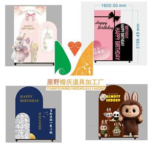 宴会厅酒店场景装饰PVC雪弗板订制异型泡沫板可定制背景墙布置