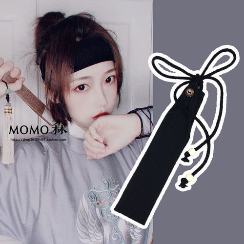 短发提花头带棉布百搭头巾