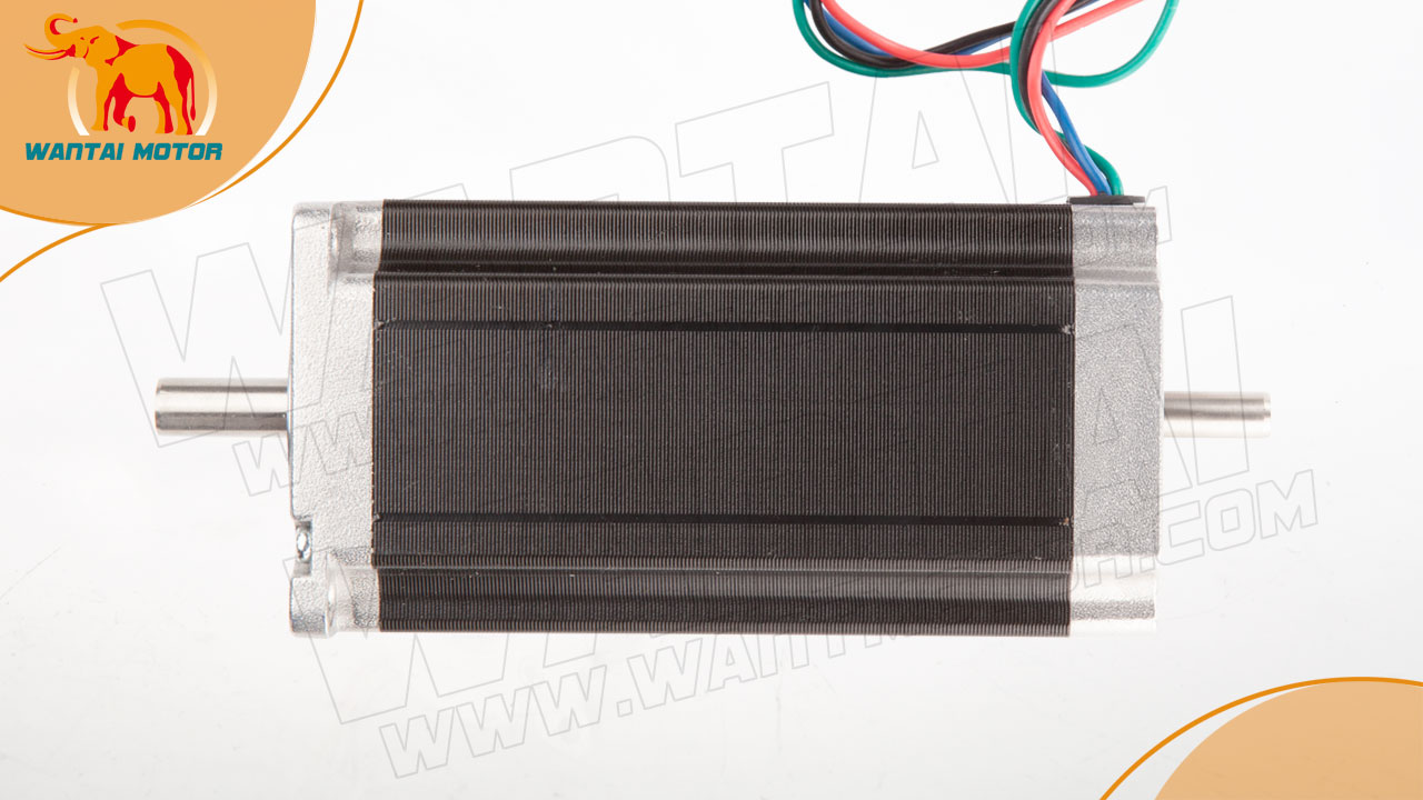 万泰电器 WantaiMotor 86电机 WT86STH118-6004B  8.4NM 双出轴