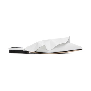 穆勒鞋 Flat 女 白色 MSGM