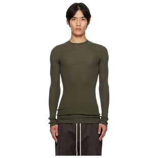 Neck RICKOWENS 毛衣男商務休 Round Ribbed 綠色 Concordians