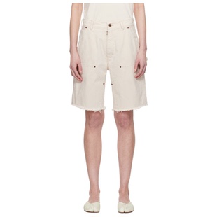 女 Maison Margiela 马丁·马吉拉 灰白色铆钉短裤