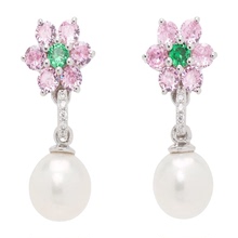 VEERT Flower Freshwater Pearl 耳环男
