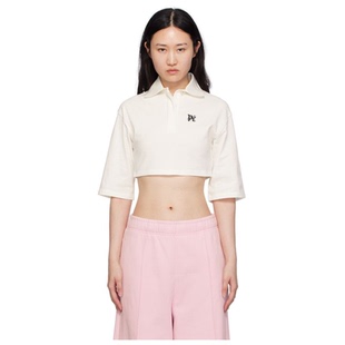 Angels Cropped Palm 白色 女 Polo 衫
