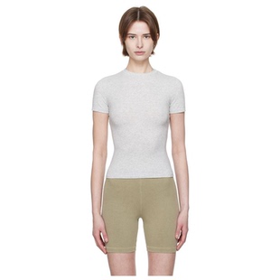 Jersey Cotton 灰色 潮男 恤女體恤t恤女情侶款 T恤新款 SKIMS