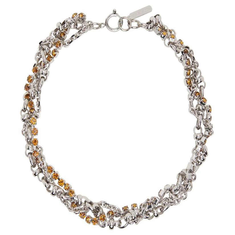 justine clenquet  发售银色 anne 项链女