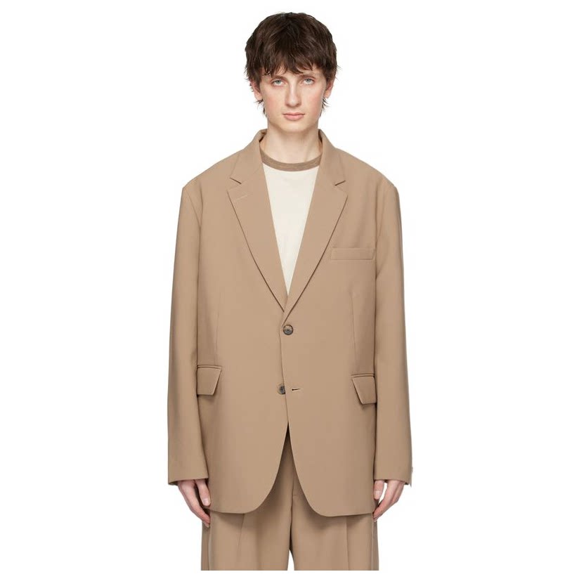 the frankie shop 黄褐色 beo 西装外套男